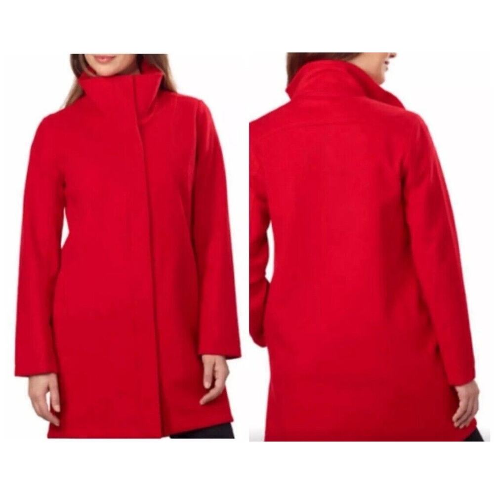 Pendleton Womens Cascade Wool Jacket Coat Red Size Small NWOT Zipper Snaps